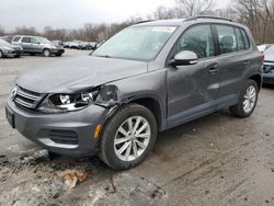 Salvage cars for sale at Ellwood City, PA auction: 2017 Volkswagen Tiguan S