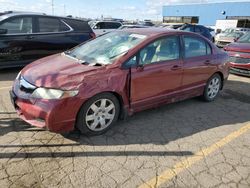 Honda salvage cars for sale: 2009 Honda Civic LX