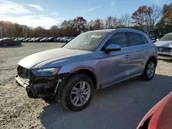 Salvage cars for sale at North Billerica, MA auction: 2022 Audi Q5 Premium 45