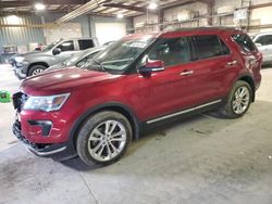 Ford salvage cars for sale: 2018 Ford Explorer Limited