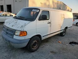 Salvage trucks for sale at Jacksonville, FL auction: 2001 Dodge RAM Van B2500