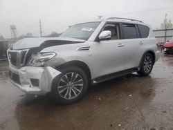 Salvage cars for sale at Dyer, IN auction: 2018 Nissan Armada SV