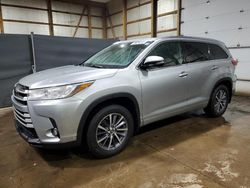 Salvage cars for sale at Columbia Station, OH auction: 2018 Toyota Highlander SE