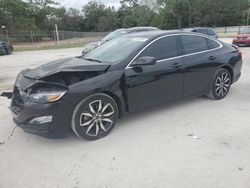 Salvage cars for sale at Fort Pierce, FL auction: 2022 Chevrolet Malibu RS