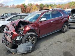 Salvage cars for sale at Exeter, RI auction: 2016 Chevrolet Equinox LTZ