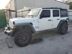 Salvage cars for sale at Gastonia, NC auction: 2018 Jeep Wrangler Unlimited Sport