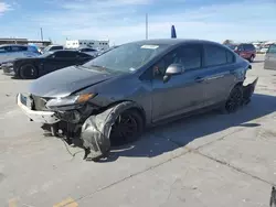 Carros con título limpio a la venta en subasta: 2013 Honda Civic LX