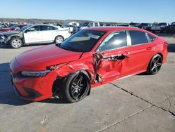 Salvage cars for sale from Copart Grand Prairie, TX: 2022 Honda Civic Sport