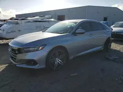 Salvage cars for sale at Jacksonville, FL auction: 2022 Honda Accord Touring Hybrid