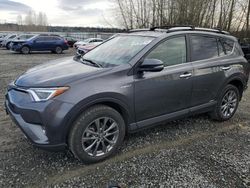 Salvage cars for sale at Arlington, WA auction: 2018 Toyota Rav4 HV Limited