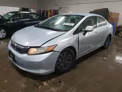 2012 Honda Civic LX en venta en Elgin, IL