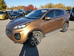 Salvage cars for sale at Woodburn, OR auction: 2017 KIA Sportage EX