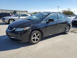 Salvage cars for sale at Wilmer, TX auction: 2015 Honda Civic SE