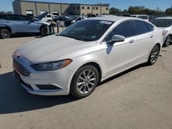 Salvage cars for sale at Wilmer, TX auction: 2017 Ford Fusion SE