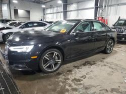 Salvage cars for sale at Ham Lake, MN auction: 2017 Audi A4 Premium Plus