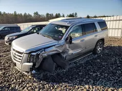 Salvage cars for sale at Windham, ME auction: 2015 Cadillac Escalade Luxury