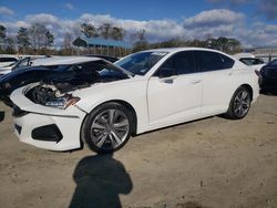 Salvage cars for sale at Spartanburg, SC auction: 2021 Acura TLX Advance