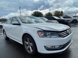 Salvage cars for sale from Copart Oklahoma City, OK: 2015 Volkswagen Passat S