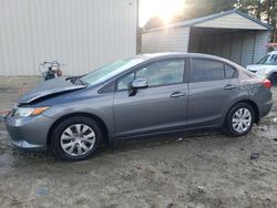 Honda salvage cars for sale: 2012 Honda Civic LX