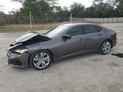 Salvage cars for sale at Fort Pierce, FL auction: 2021 Acura TLX Technology