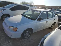 Salvage cars for sale from Copart Abilene, TX: 2002 Hyundai Accent GL