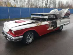 Carros salvage para piezas a la venta en subasta: 1958 Ford Thunderbird