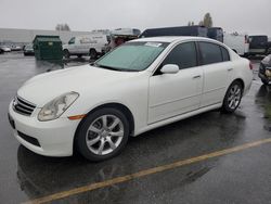 Salvage cars for sale at Hayward, CA auction: 2005 Infiniti G35