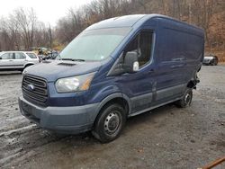 Salvage trucks for sale at Marlboro, NY auction: 2015 Ford Transit T-250