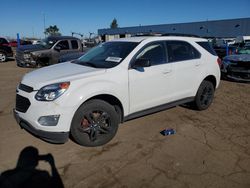 Salvage cars for sale at Woodhaven, MI auction: 2017 Chevrolet Equinox LT