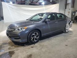 Salvage cars for sale at North Billerica, MA auction: 2016 Honda Accord LX