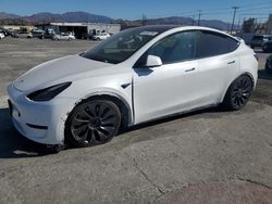 Salvage cars for sale at Sun Valley, CA auction: 2021 Tesla Model Y