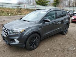 Salvage cars for sale at Davison, MI auction: 2017 Ford Escape Titanium