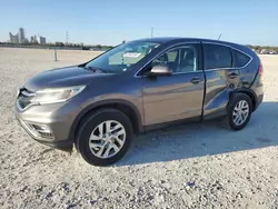 Salvage cars for sale at New Braunfels, TX auction: 2015 Honda CR-V EX