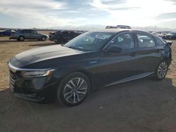 Salvage cars for sale at Adelanto, CA auction: 2021 Honda Accord Hybrid EXL