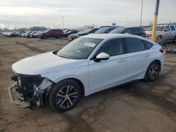 Salvage cars for sale at Woodhaven, MI auction: 2023 Honda Civic LX