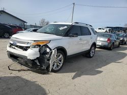 Salvage cars for sale at Pekin, IL auction: 2013 Ford Explorer XLT