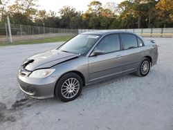 Salvage cars for sale from Copart Fort Pierce, FL: 2005 Honda Civic EX