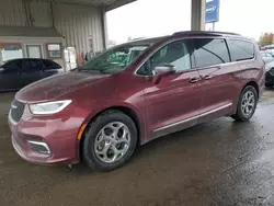 Chrysler Pacifica Limited salvage cars for sale: 2022 Chrysler Pacifica Limited