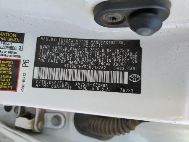 2012 Toyota Camry Hybrid