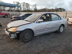 Honda Civic ex salvage cars for sale: 2002 Honda Civic EX