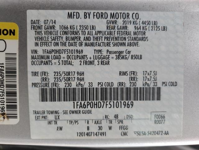 2015 Ford Fusion SE