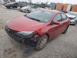 Salvage cars for sale at Bridgeton, MO auction: 2017 Toyota Corolla L