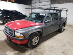 Salvage cars for sale at Blaine, MN auction: 2003 Dodge Dakota Quad Sport