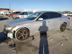 Salvage cars for sale at Grand Prairie, TX auction: 2015 Infiniti Q50 Base