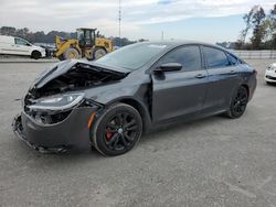 Salvage cars for sale at Dunn, NC auction: 2015 Chrysler 200 Limited