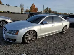 Carros salvage sin ofertas aún a la venta en subasta: 2013 Audi A8 L Quattro