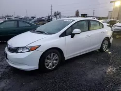 Salvage cars for sale from Copart Eugene, OR: 2012 Honda Civic LX