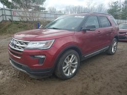 Salvage cars for sale at Davison, MI auction: 2018 Ford Explorer XLT