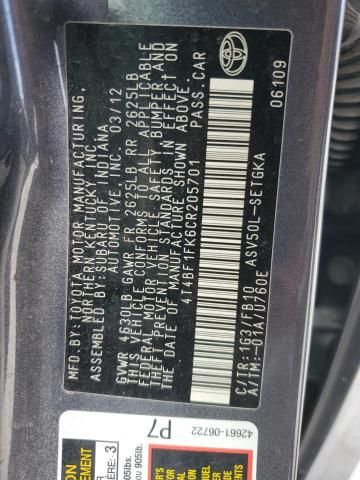 2012 Toyota Camry Base