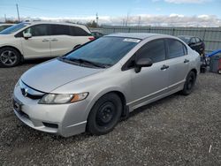 Salvage cars for sale at Ottawa, ON auction: 2009 Honda Civic DX-G